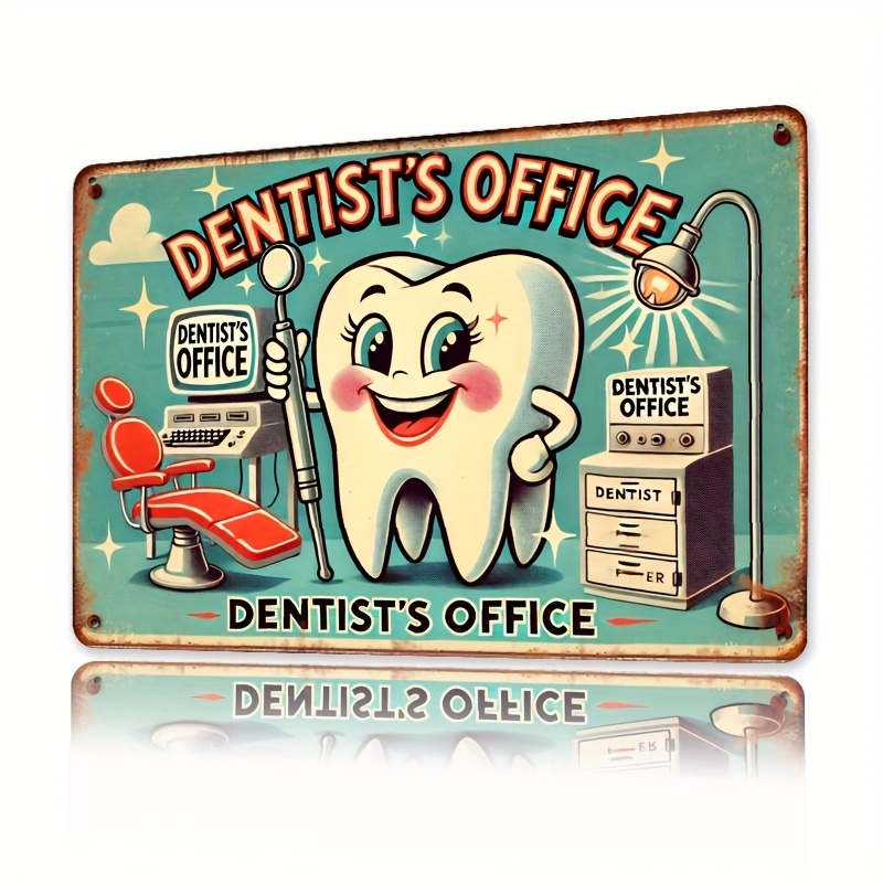 Vintage Fashion Posters - Room Decor Dentist Office Wall Sign