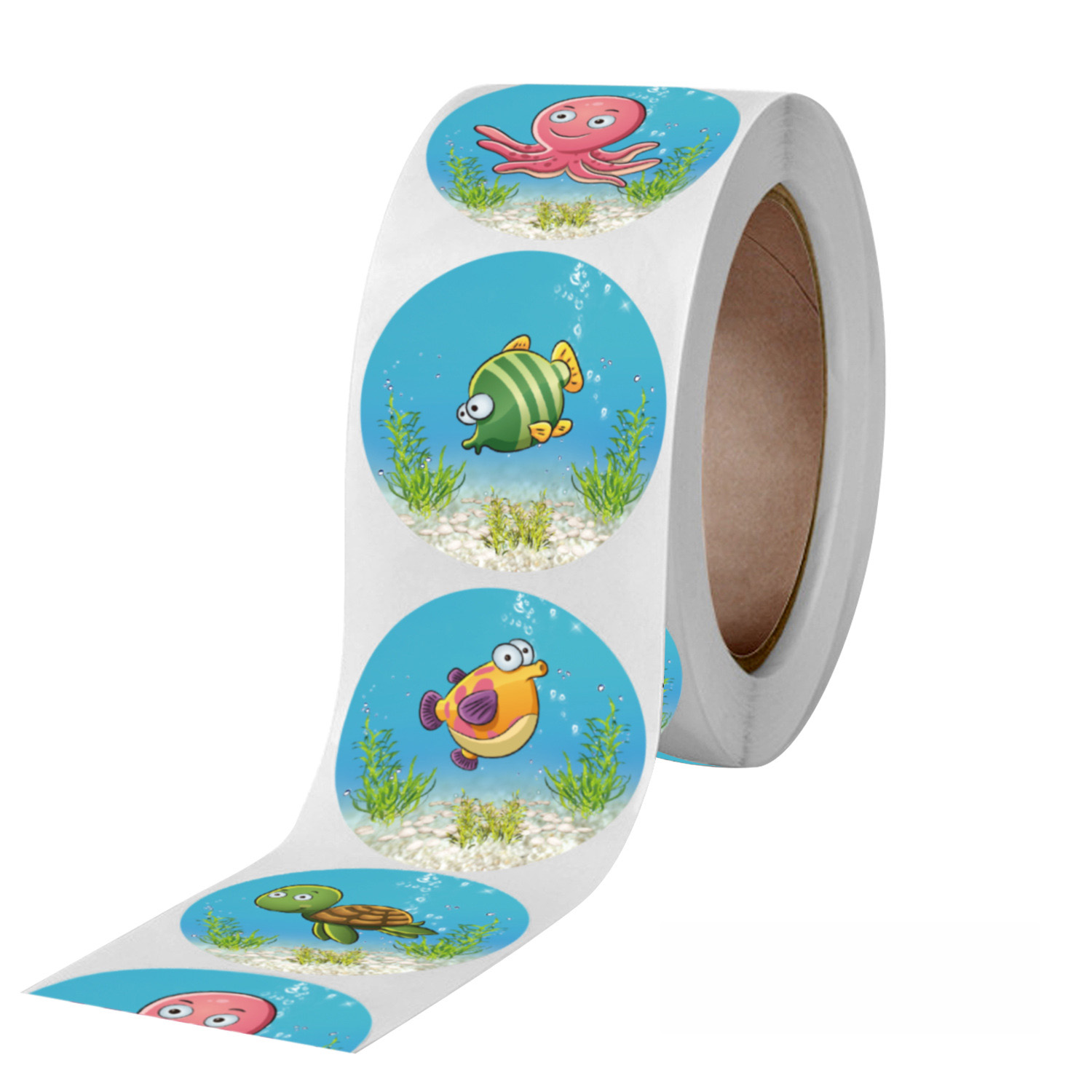 Vintage Fashion Magazines - 50-500pcs Cute Cartoon Sea fish Stickers