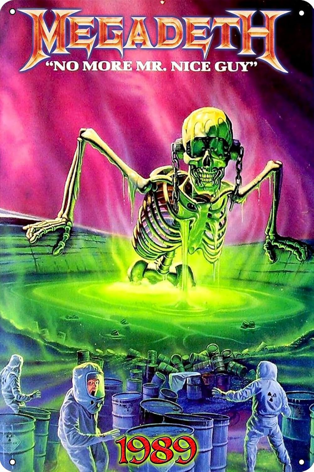 Vintage Fashion Posters - Megadeth: [1990] Rust in New York