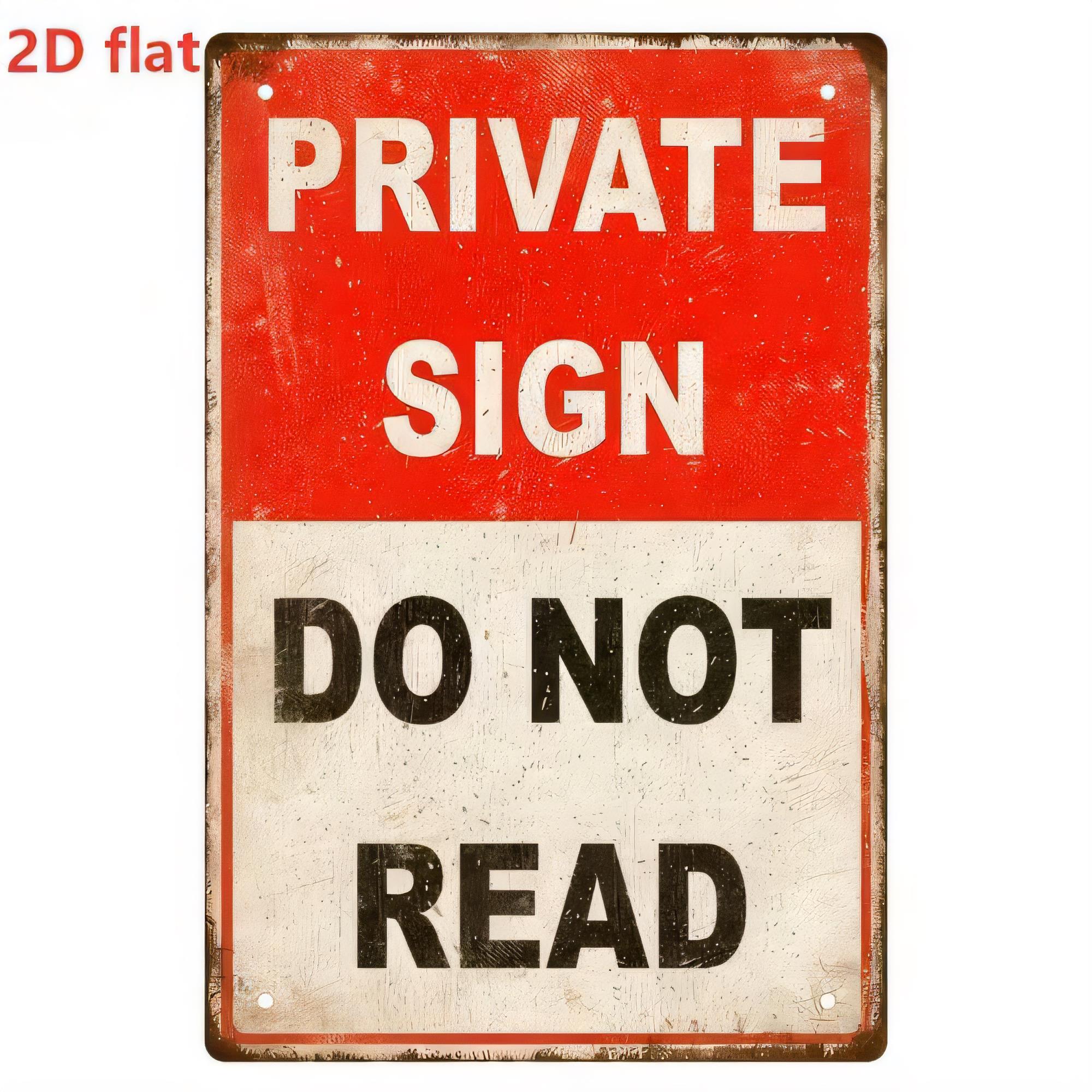 Tin Sign Private Sign Do Not R - Vintage Fashion Posters review and price