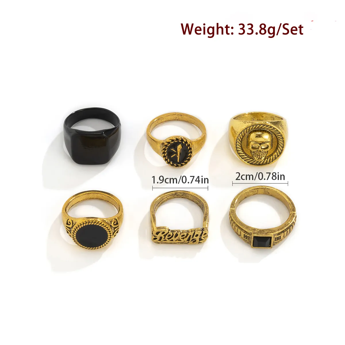 6Pcs/Set Goth Vintage Skeleton - Vintage Fashion Theme review and price