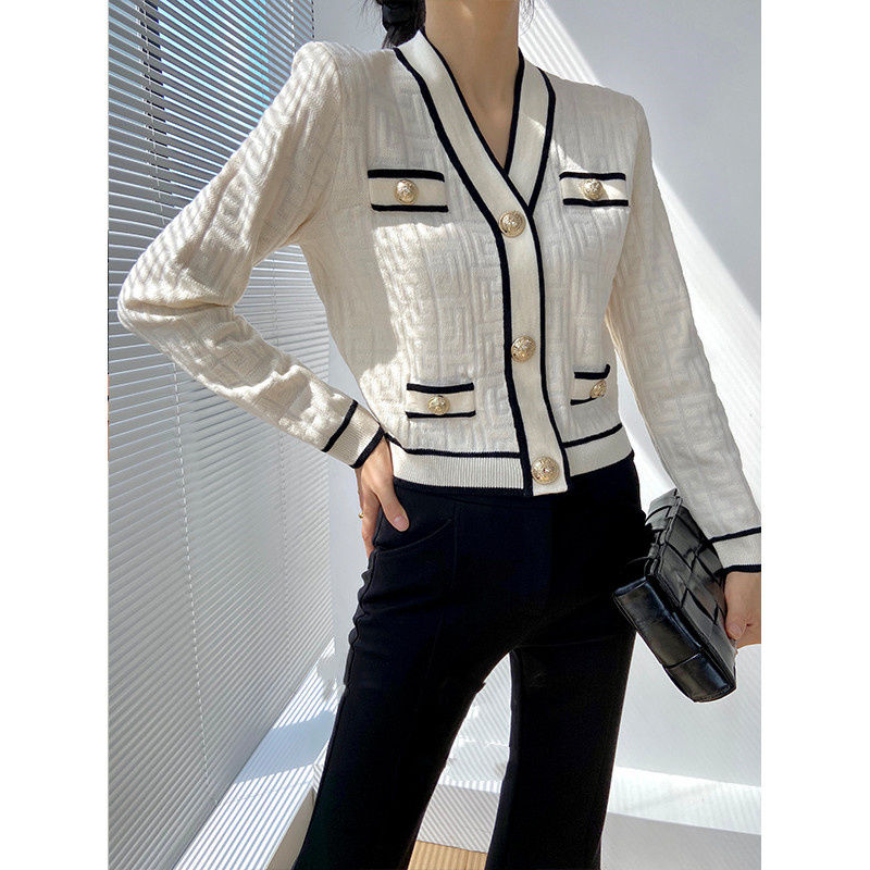 Spring Autumn New V-neck Long  - Vintage Fashion Postcards review and price