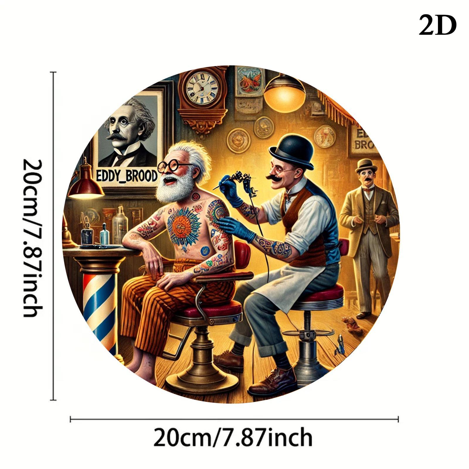 Vintage Tattoo Barber Shop Ill - Vintage Fashion Illustrations review and price