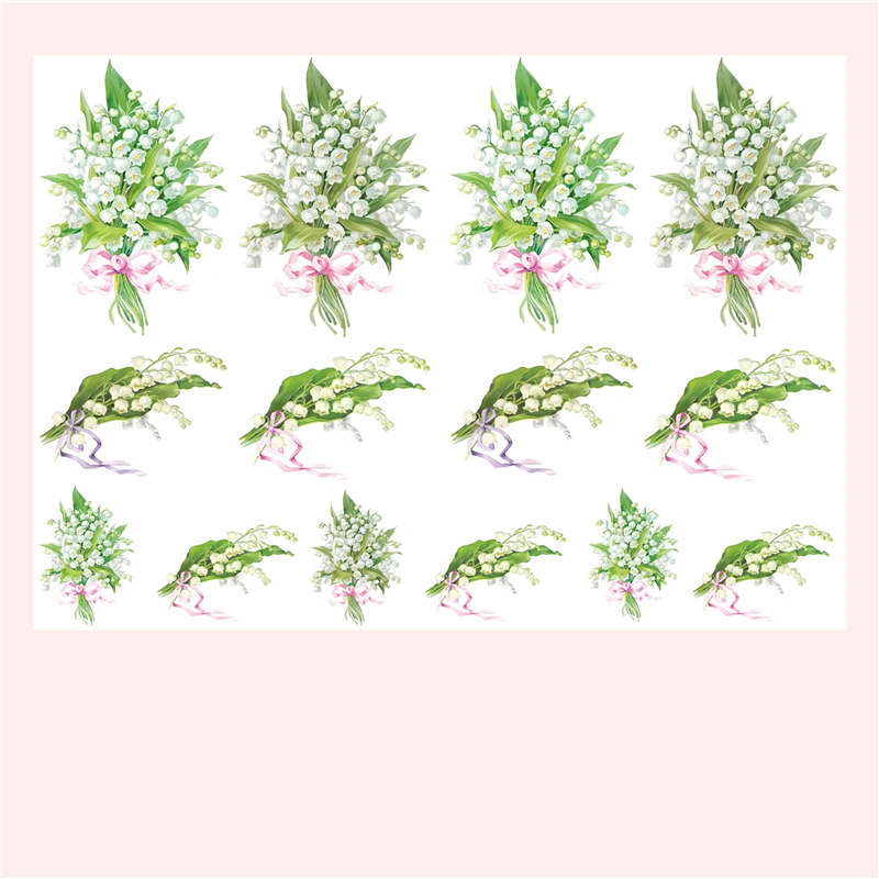 Lily of the Valley Stickers Vi - Vintage Fashion Wallpaper review and price