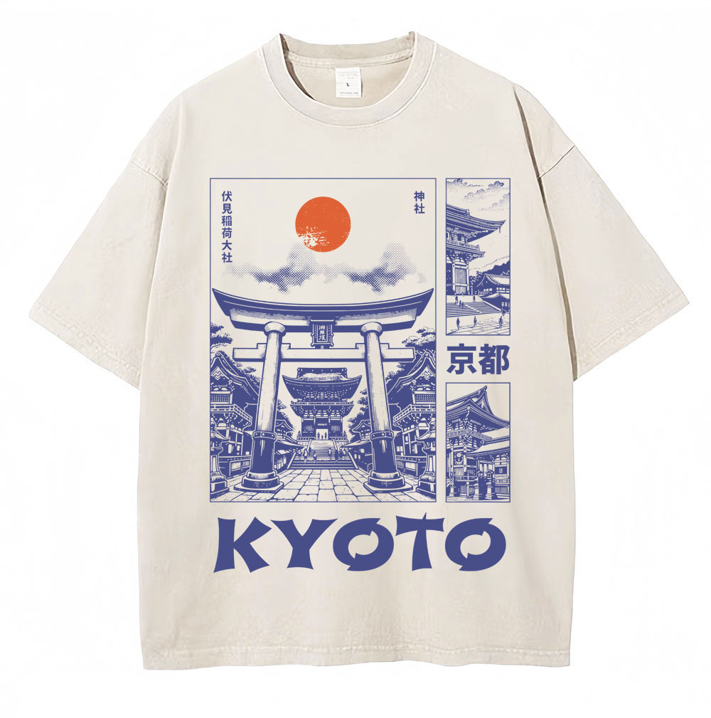 Washed Japanese Style Kyoto Gr - Vintage Fashion Kyoto review and price