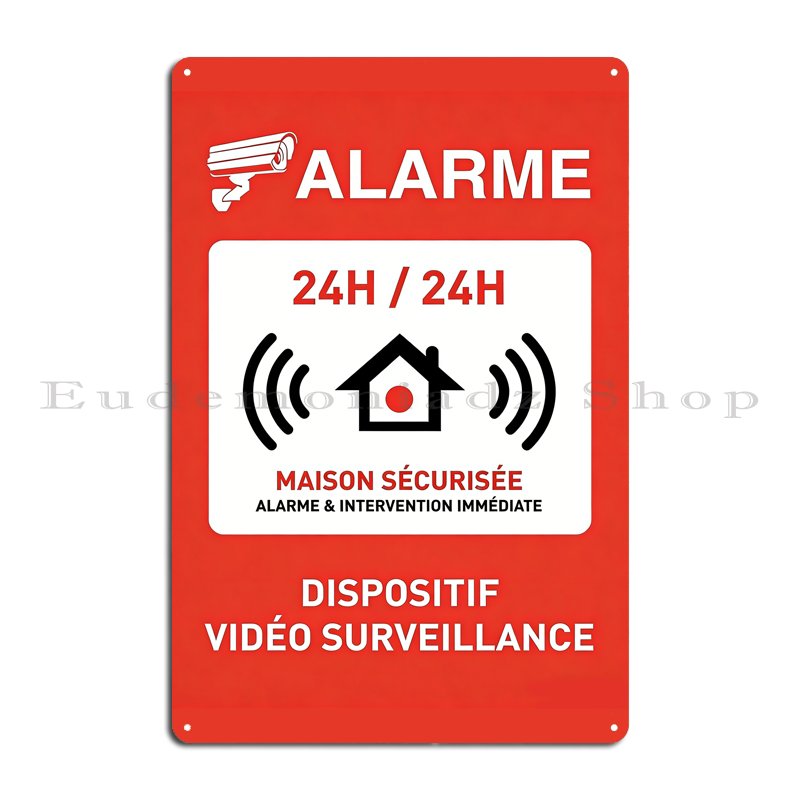Retro 24h Alarm System Metal S - Vintage Fashion Posters review and price