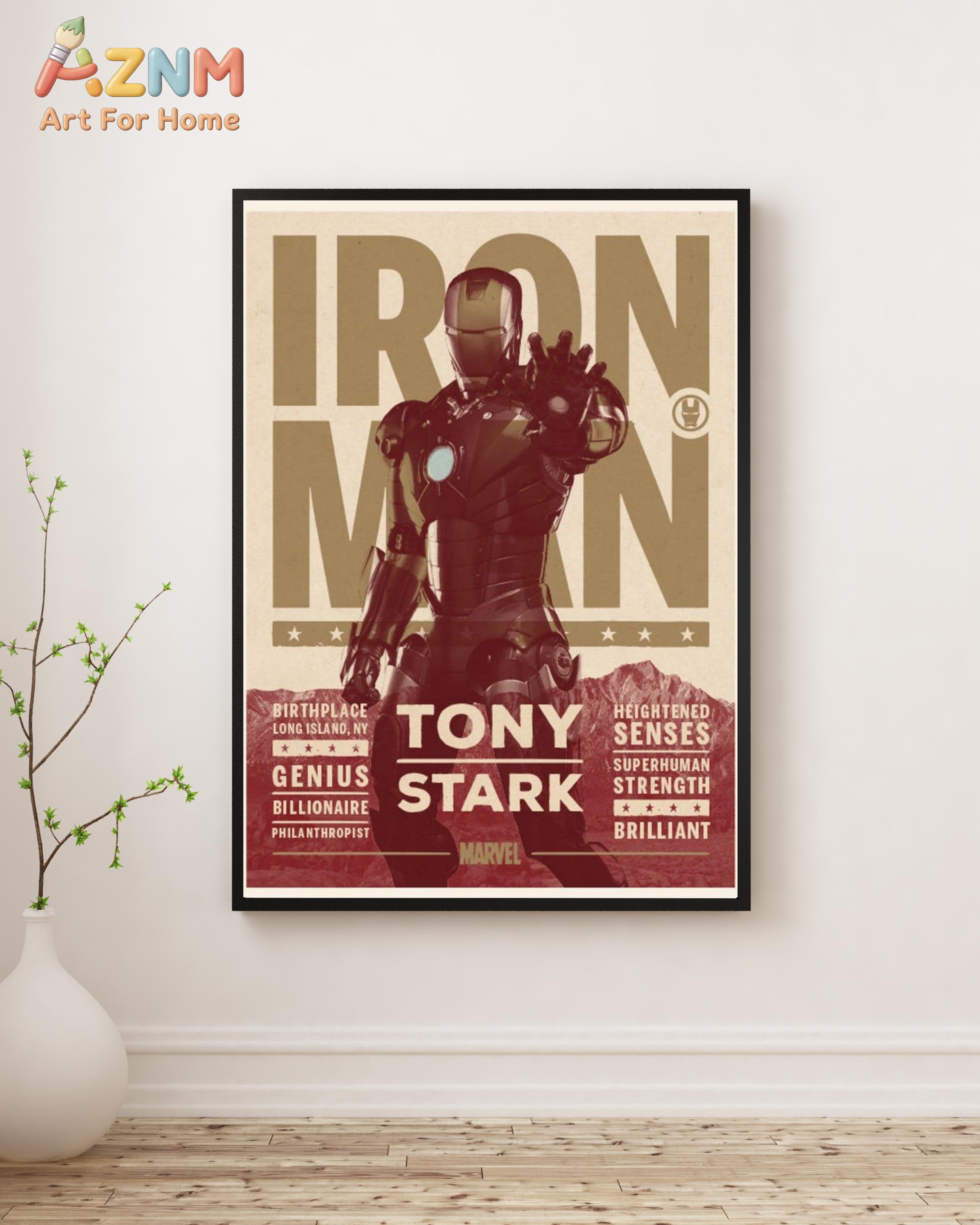 Iron Man Vintage Poster _ Tony - Vintage Fashion Wall Art review and price