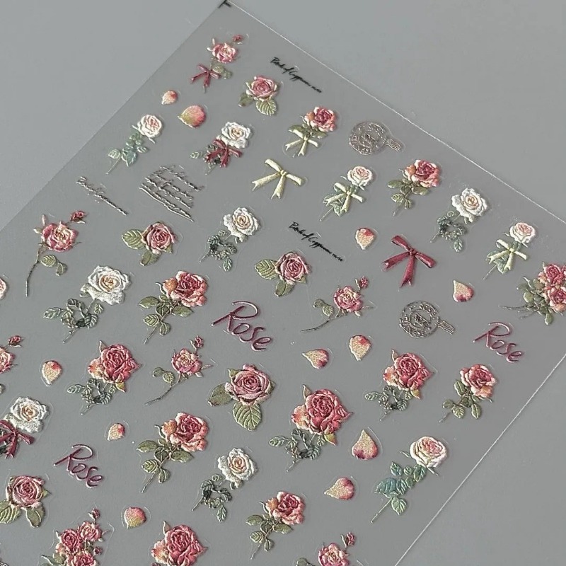 5Pcs Ins Retro Rose Sticker Hi - Vintage Fashion Magazines review and price