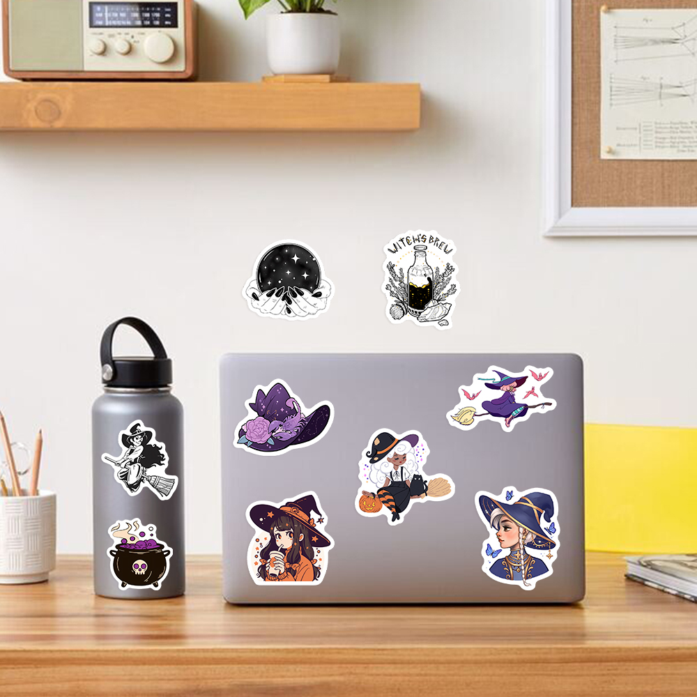 Gothic Witch Stickers DIY Kids - Vintage Fashion Magazines review and price