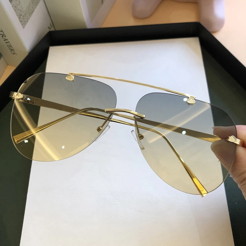 Vintage Rimless Alloy Aviation - Vintage Fashion Brands review and price