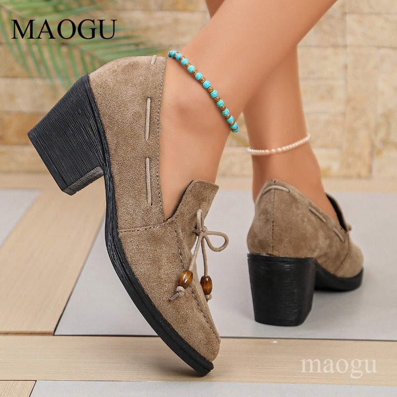 7CM Heeled Women's Spring Autu - Vintage Outdoor Fashion review and price