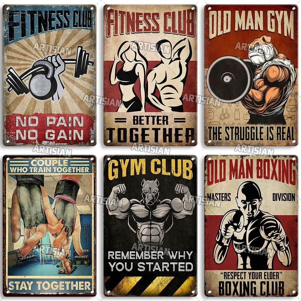 Old Man Gym Club Inspirational - Vintage Fashion Wall Art review and price