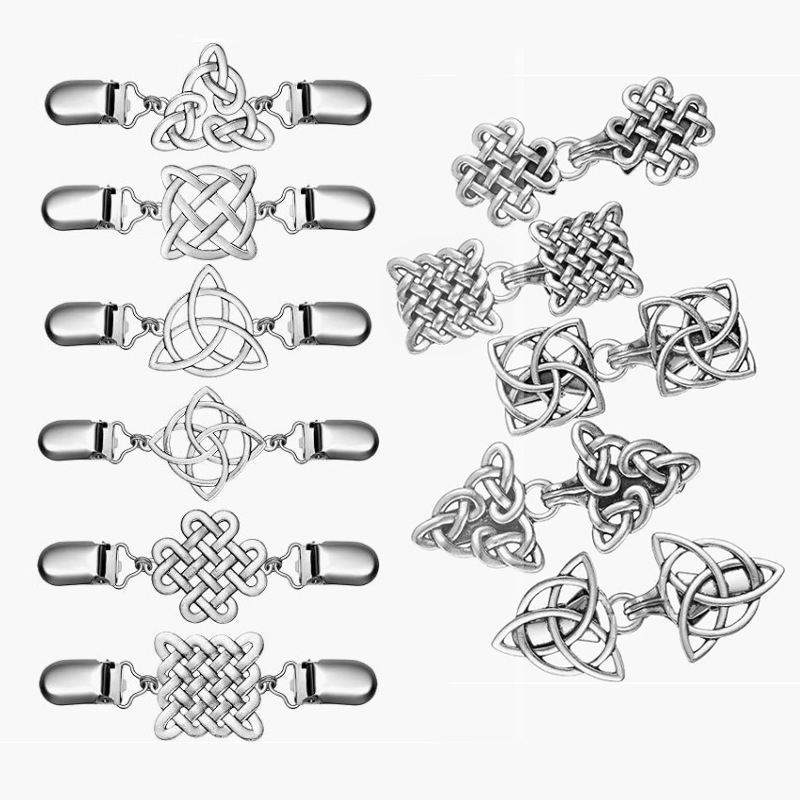 Vintage Sweater Clips Celtic K - Vintage Fashion Postcards review and price