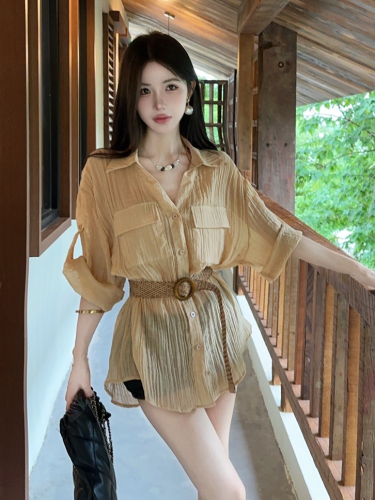 Summer New Vintage Loose Waist - Vintage Fashion Old Money review and price