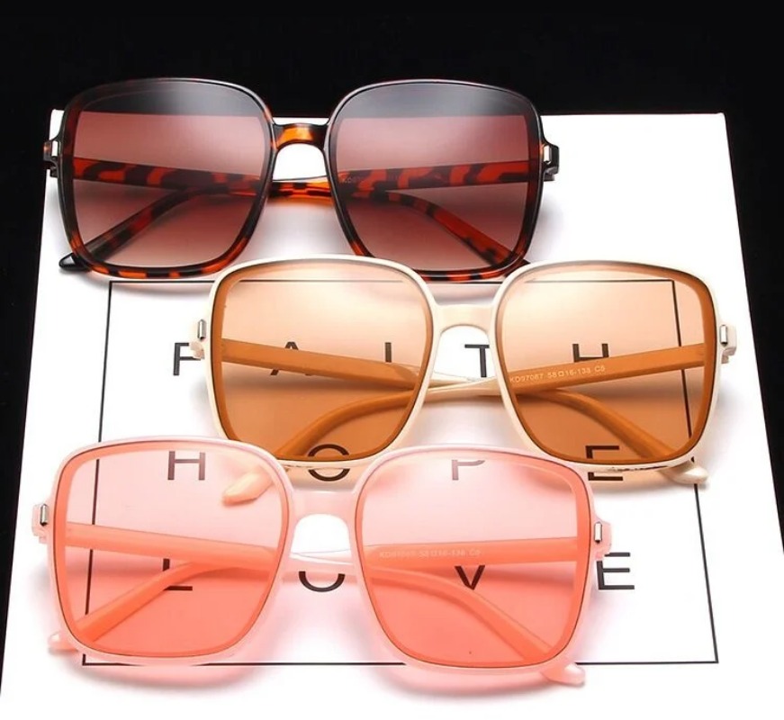 Vintage Oversized Square Sungl - Vintage Fashion Brands review and price