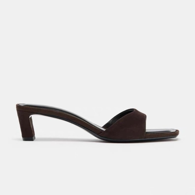 Vintage Brown Faux Suede Slipp - Vintage Fashion And Design review and price