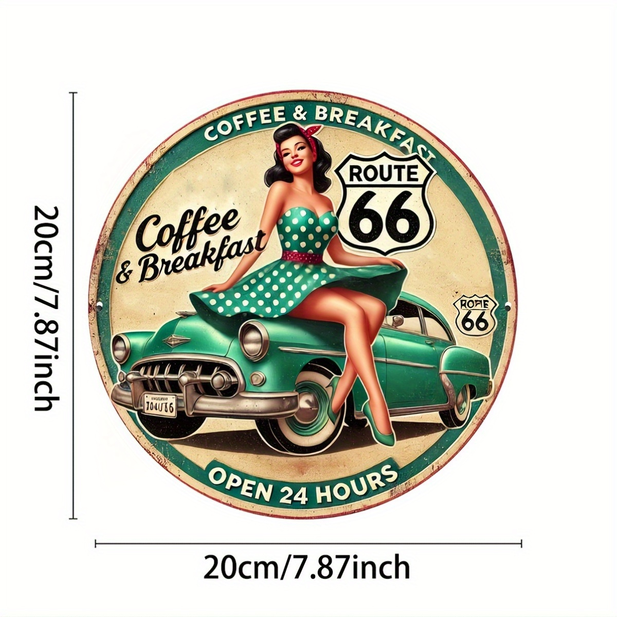 8x8 Inch Durable Iron Vintage  - Vintage Fashion Posters review and price