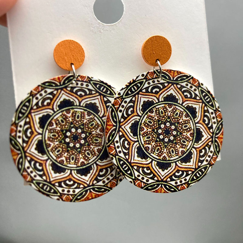 Ethnic Vintage Round Printed W - Vintage Fashion Illustrations review and price