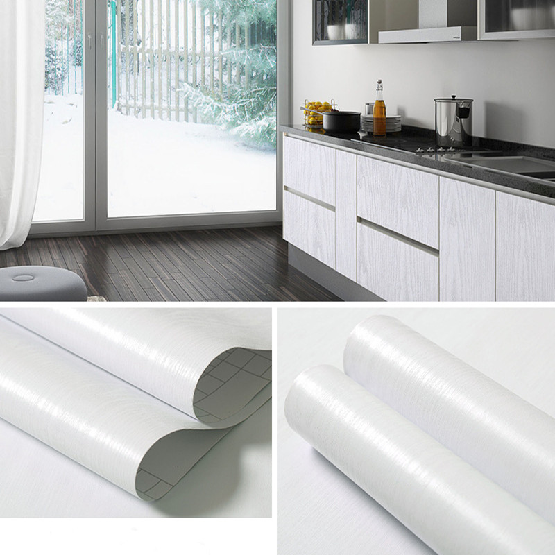 Pure White Wood Grain Self Adh - Vintage Fashion Wallpaper review and price