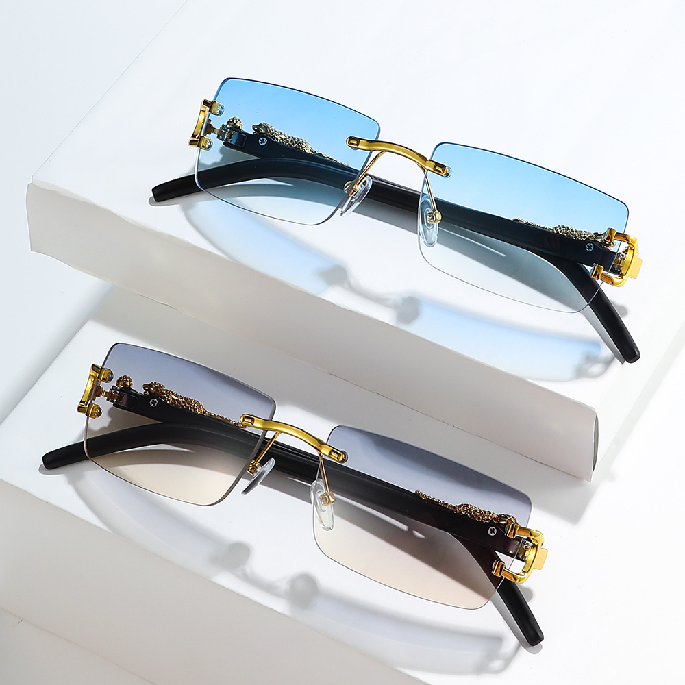1PCS Fashion Vintage Rimless S - Vintage Fashion Brands review and price