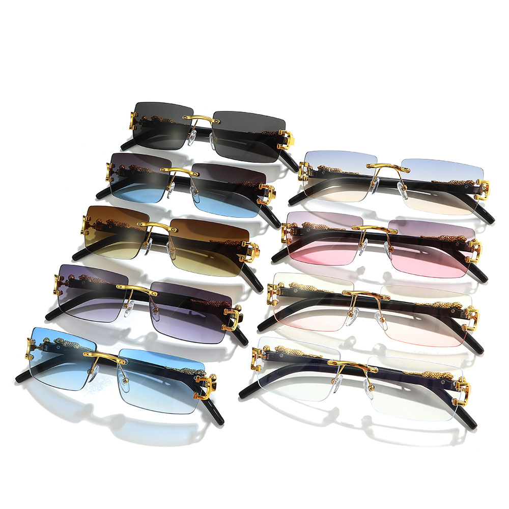 1PCS Fashion Vintage Rimless S - Vintage Fashion Brands review and price