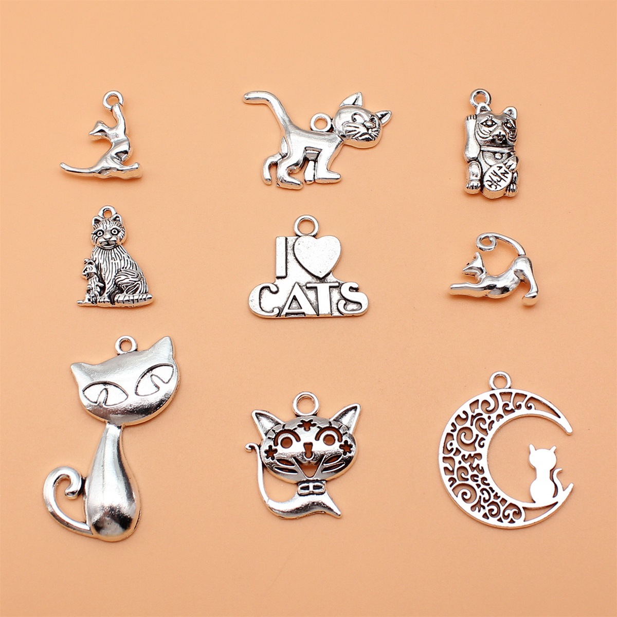 100Pcs/Bag 9 Styles Antique Si - Vintage Fashion Theme review and price