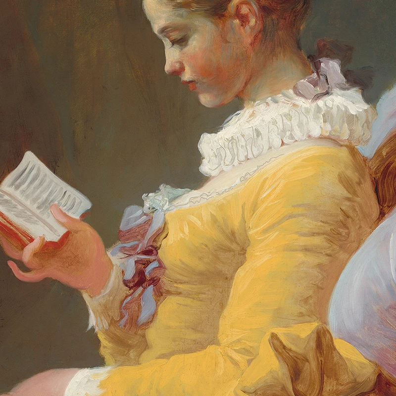 Girl Reading Vintage Oil Paint - Vintage Fashion Posters review and price