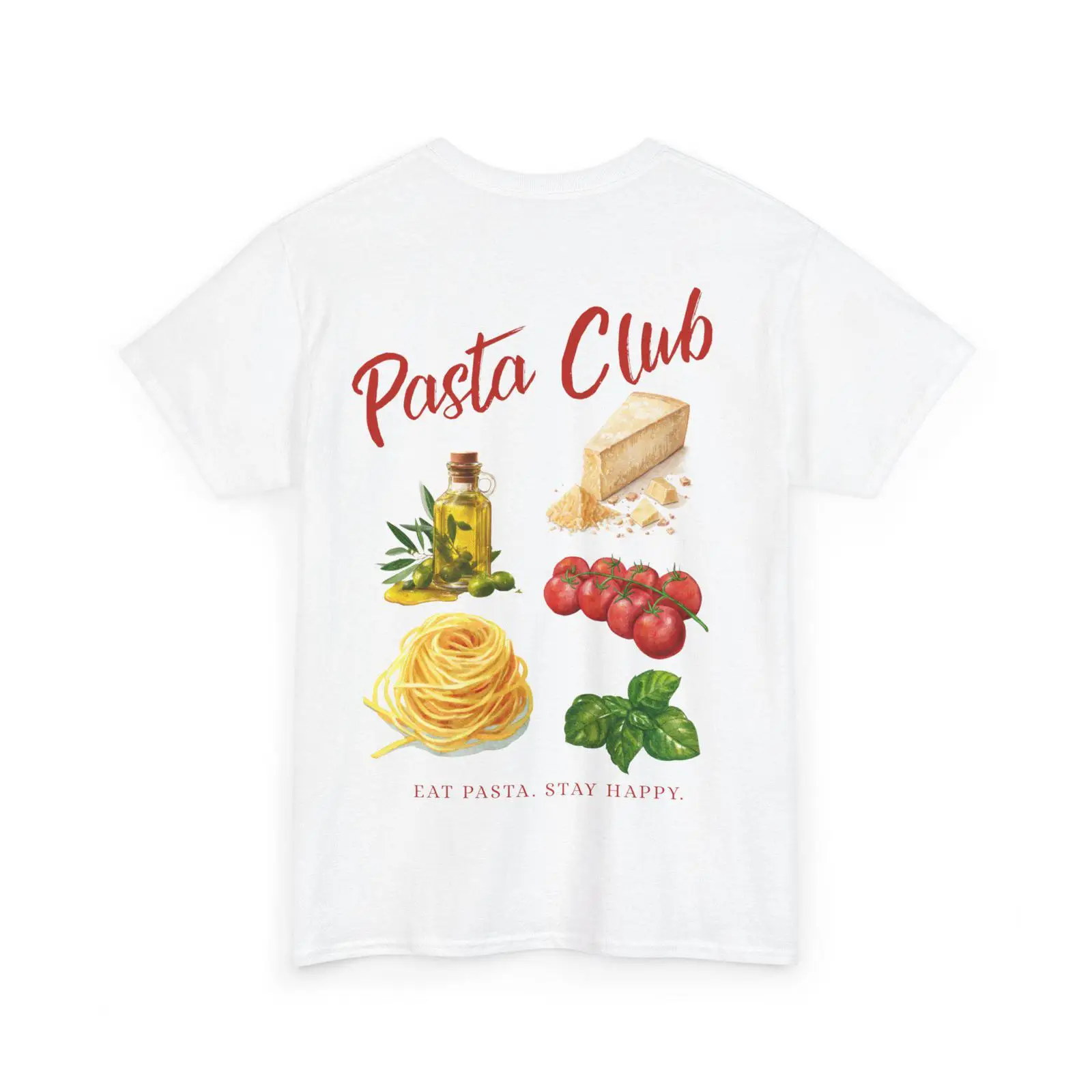 Pasta Club illustration T Shir - Vintage Fashion Illustrations review and price