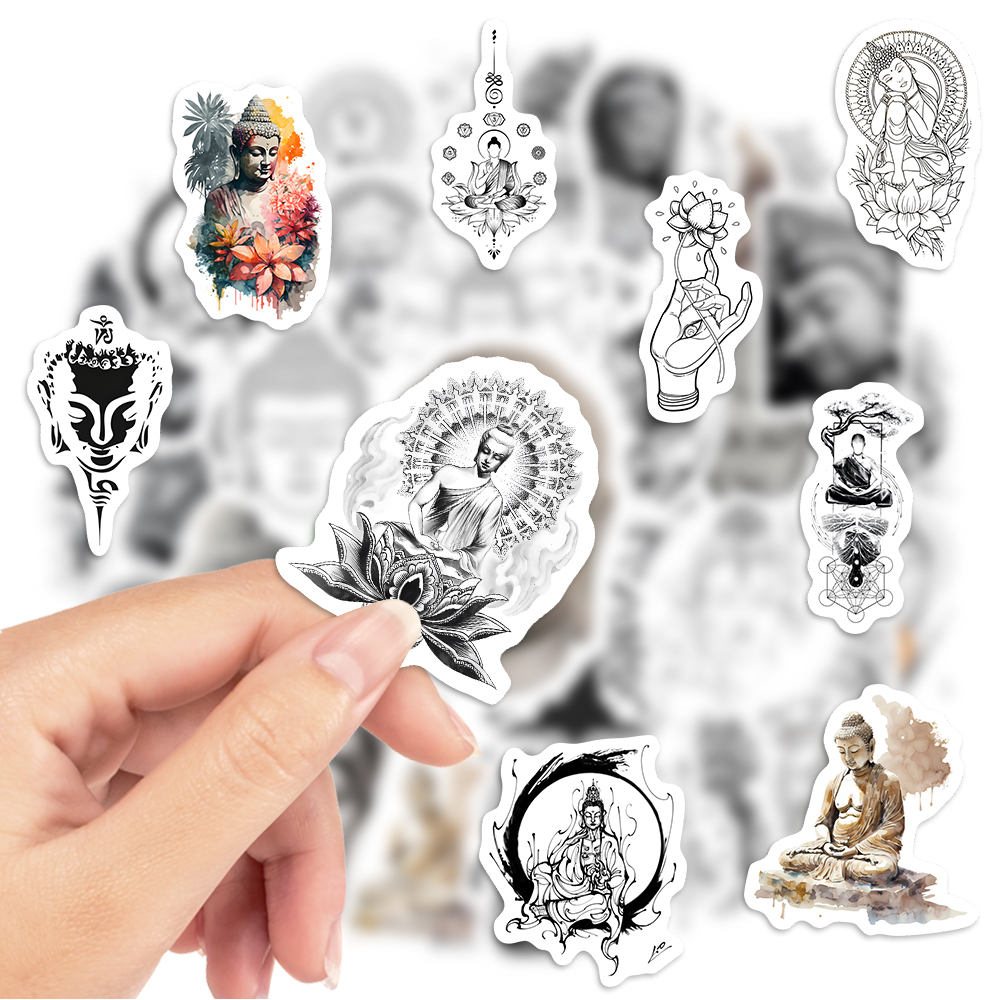 Buddha Aesthetics Stickers Yog - Vintage Fashion Magazines review and price