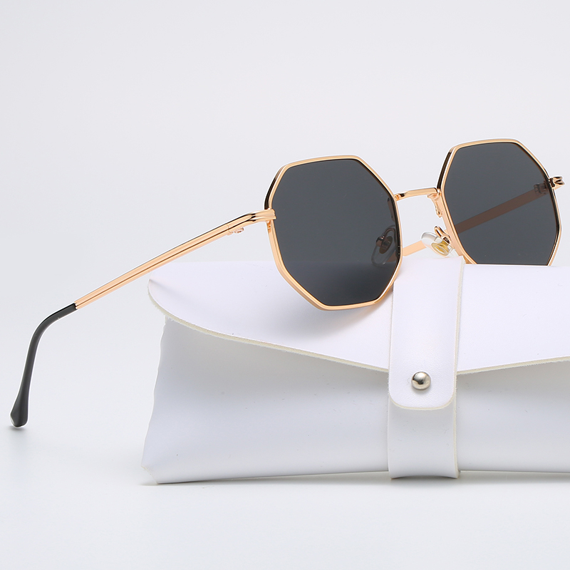Square Polygon Metal Sunglasse - Vintage Fashion Brands review and price