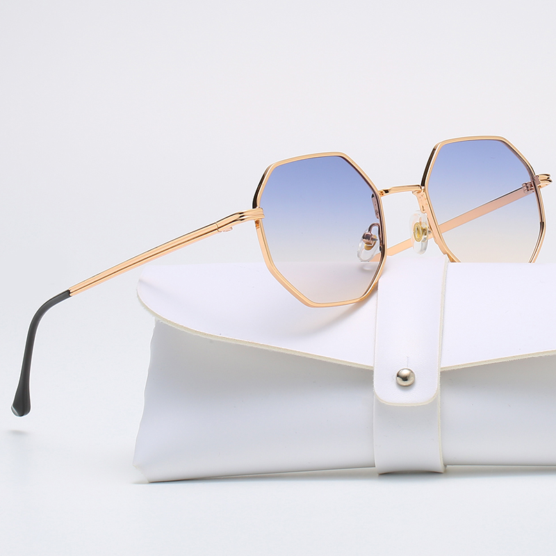 Square Polygon Metal Sunglasse - Vintage Fashion Brands review and price